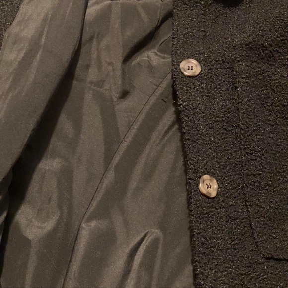 Black oversized teddy coat - Picture 7 of 8